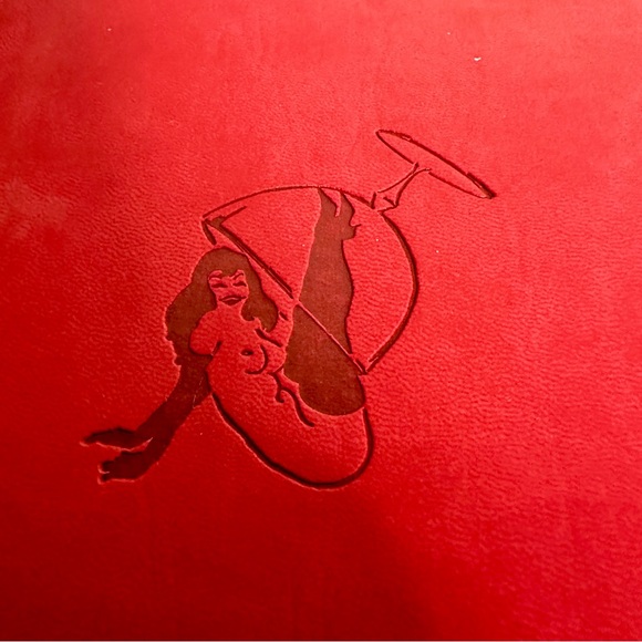 VINTAGE PLAYBOY Bartender’s Guide in Red Bound Leather VINTAGE Thomas Mario - Picture 8 of 13